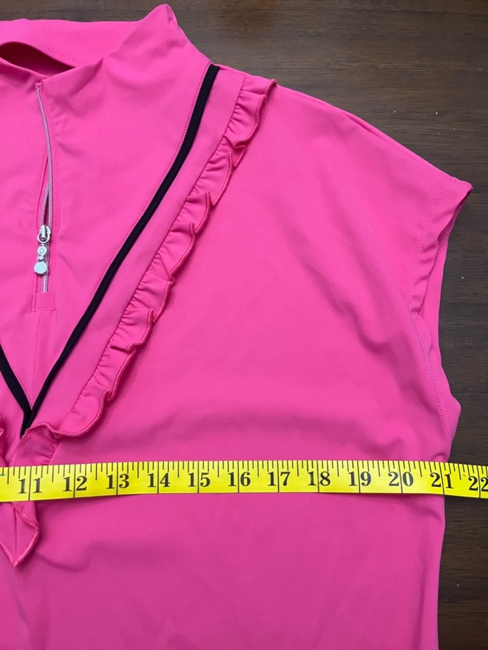 Acegolfs Women's Golf Dress XXL Sleeveless Pink Quarter-zip Sporty Stretch Light - Picture 5 of 5